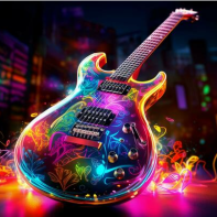 Neon Guitar